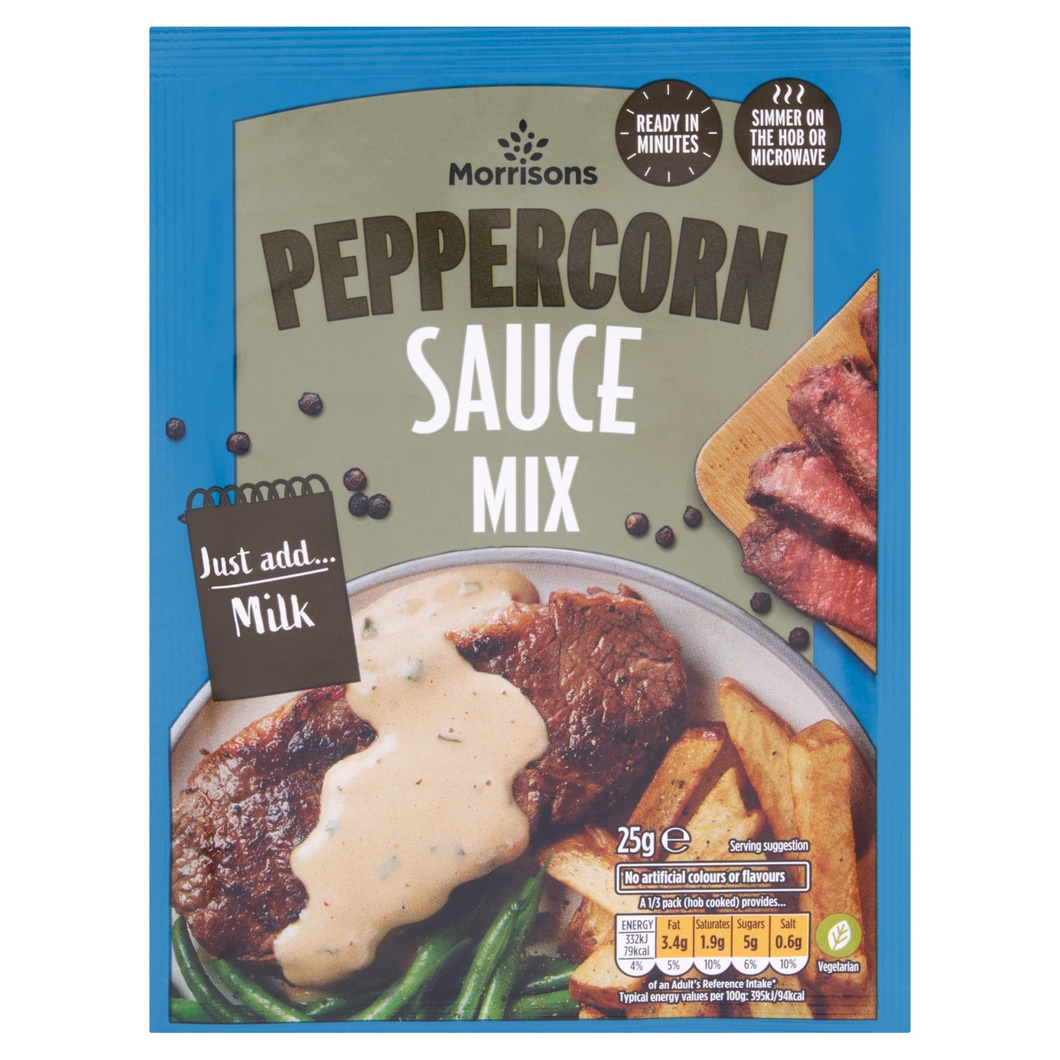 Morrisons Peppercorn Simmer Sauce Mix 25g