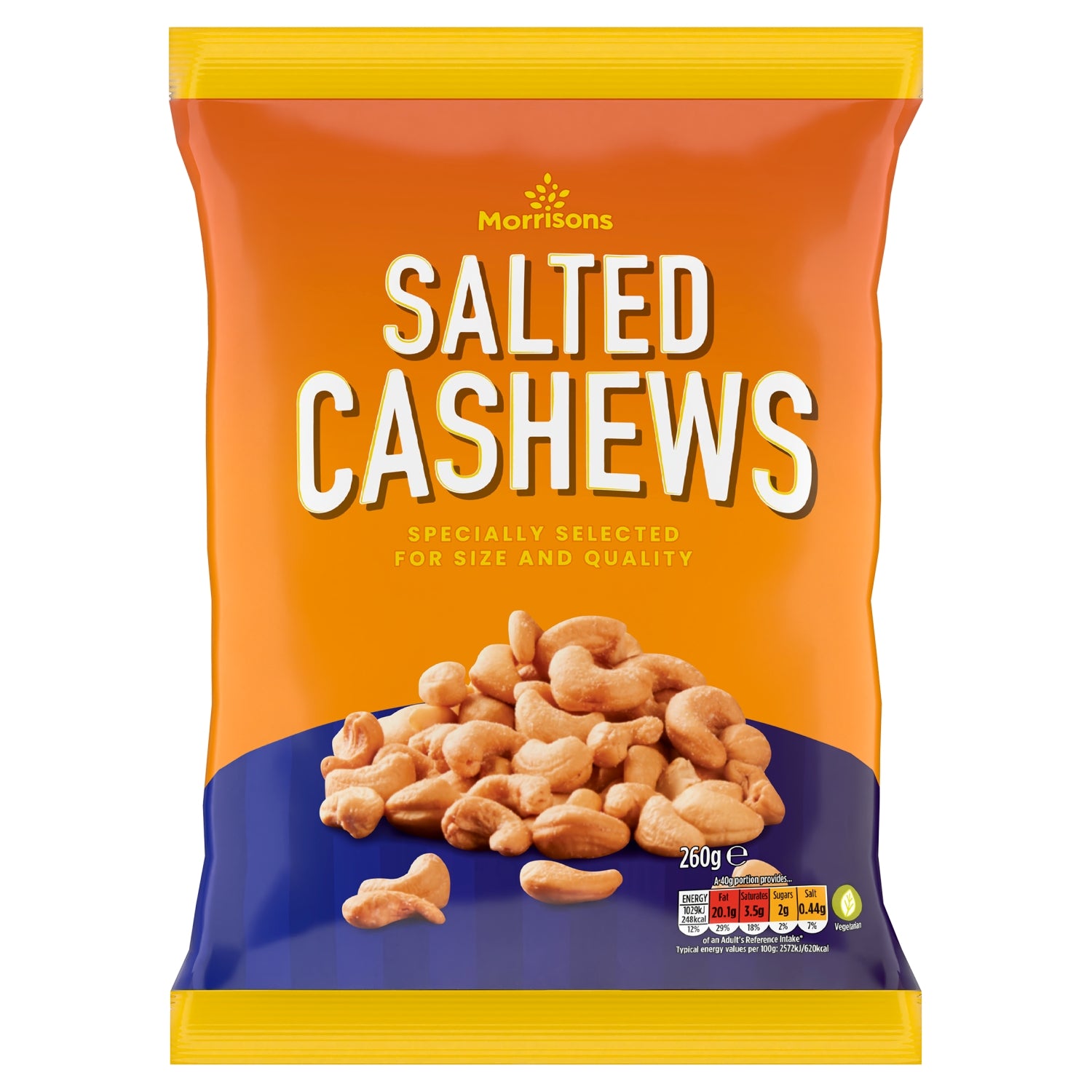 Morrisons Salted Cashews 260g