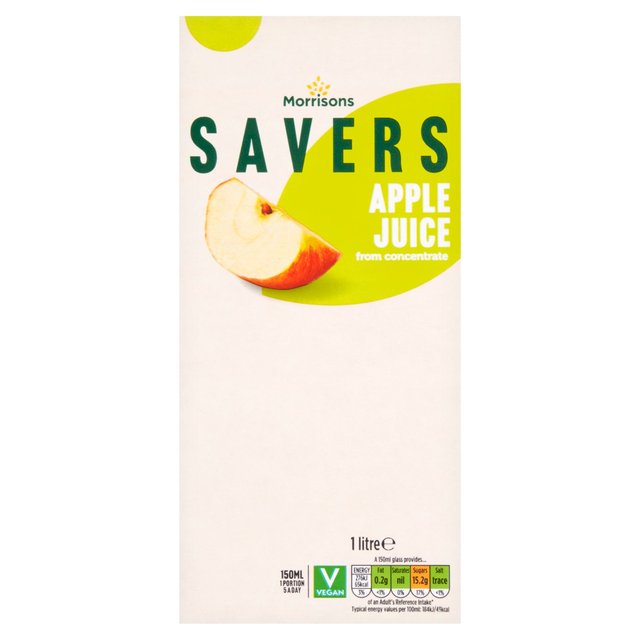 Morrisons Savers Apple Juice From Concentrate 1L.