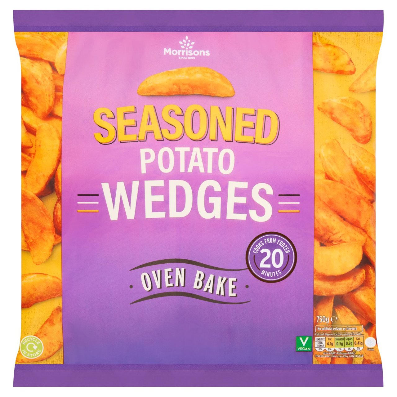 Morrisons Seasoned Southern Fried Wedges 750g