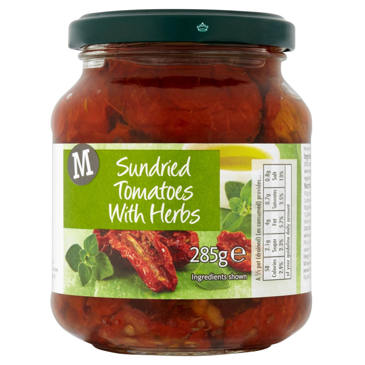 M Sundried Tomatoes In Oil With Herbs 285g [971]