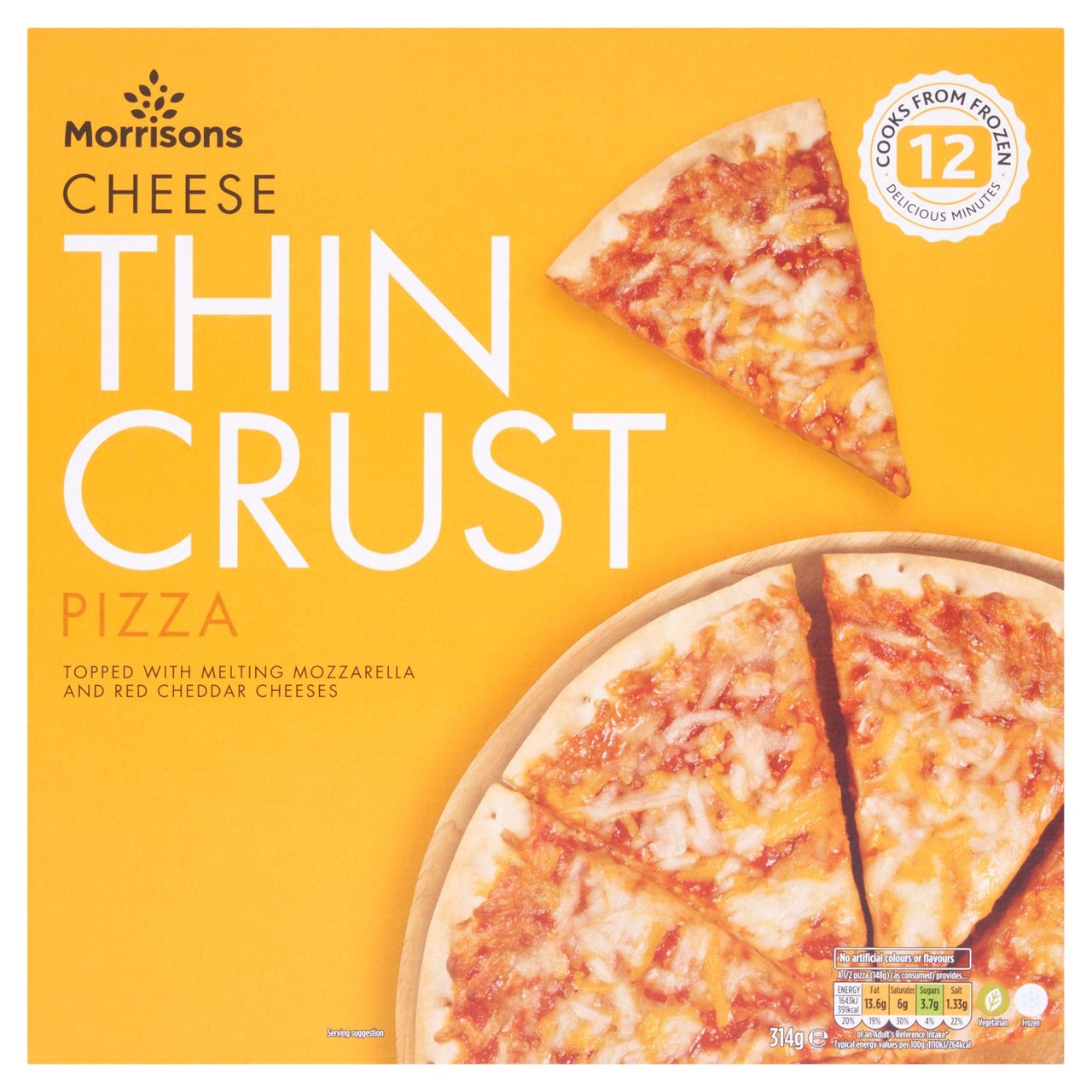 M Thin Crust Cheese Pizza 314g