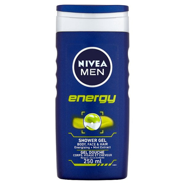 Nivea Men Shower Gel Energy 250ml (4983215587387)