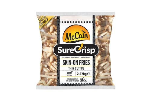 McCain Surecrisp Skin on Thin Fries 2.27kg.*