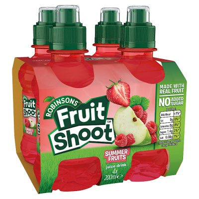 Robinsons Fruit Shoot No Added Sugar Summerfruits 4pk (4974425899067)
