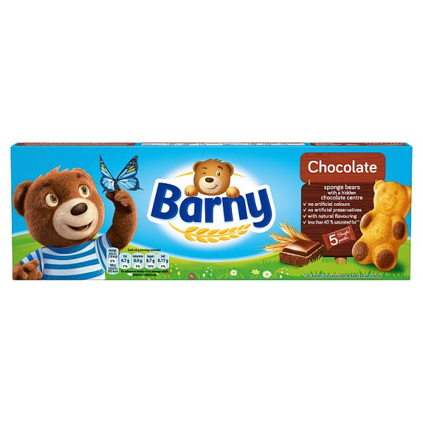 Barny Chocolate Sponge Bears 5pk (4976591470651)