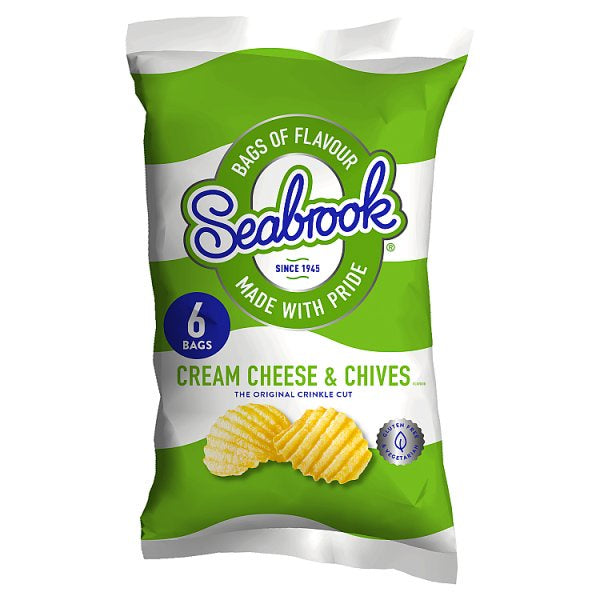 Seabrook Crinkle Cut Cream Cheese & Chives 6pk (4979326746683)