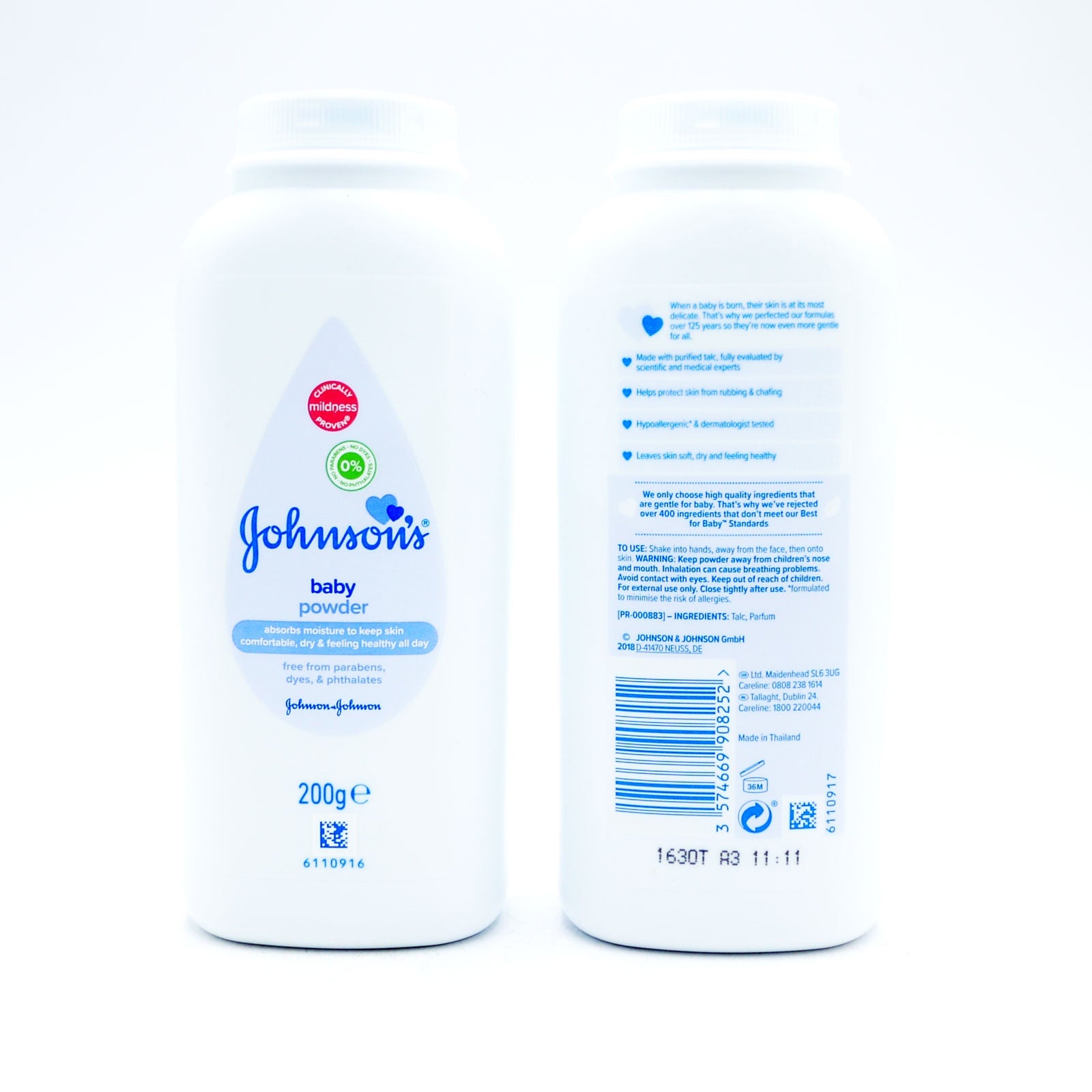 Johnsons Baby Natural Powder 200g