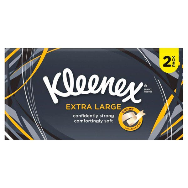 Kleenex Extra Large (Mansize) Tissues 90 Fill - Twin Pk
