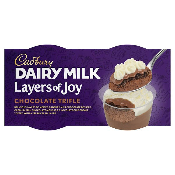 Cadbury Layers Of Joy Chocolate Trifle 2 x 90g