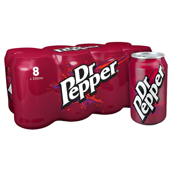 Dr Pepper 330ml Cans 8pk (5091042361403)