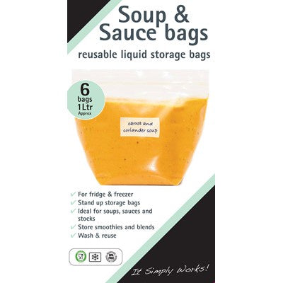 Planit Soup & Sauce Bags 6 Pk