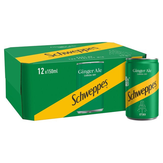 Schweppes 150ml Ginger Ale Cans 12pk (4974407057467)