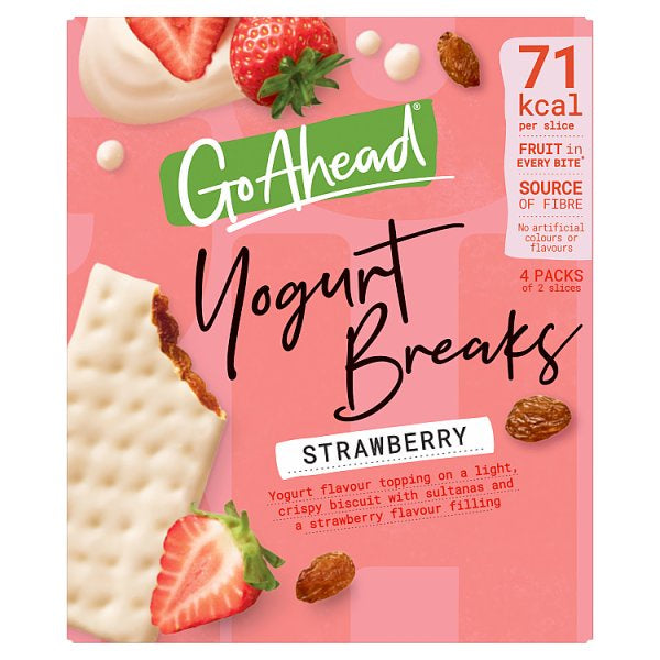 Go Ahead Yoghurt Breaks Strawberry Snack Bars 4 x 35.5g