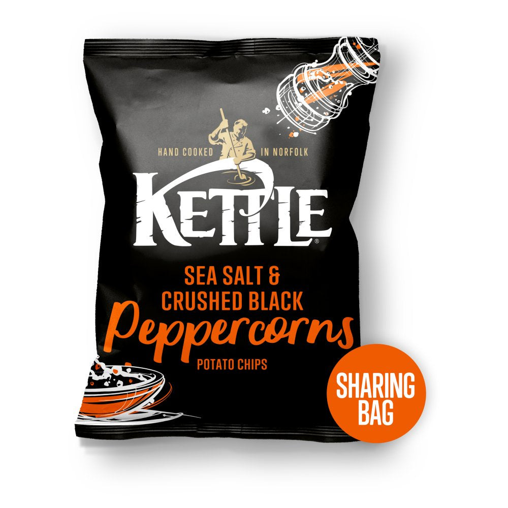 Kettle Sea Salt & Crushed Black Peppercorns 130g
