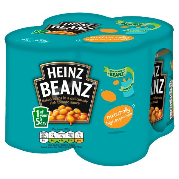 Heinz Baked Beans 415g 4pk.* (4979207110715)