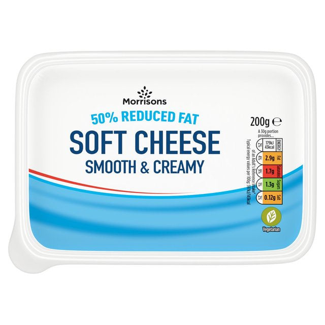 Morrisons 50% Reduced Fat Plain Soft Cheese 200g