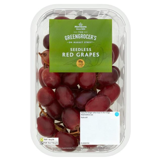 Morrisons Seedless Red Grapes 400g