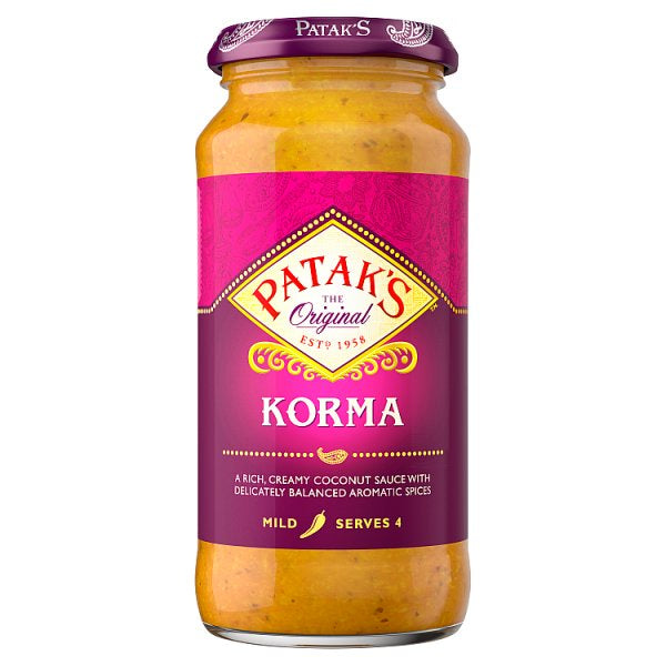 Pataks Korma Curry Sauce 450g (4979268157499)