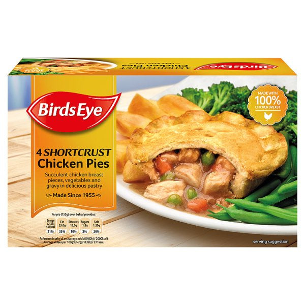 Birds Eye Chicken Pies 4pk (4974571782203)