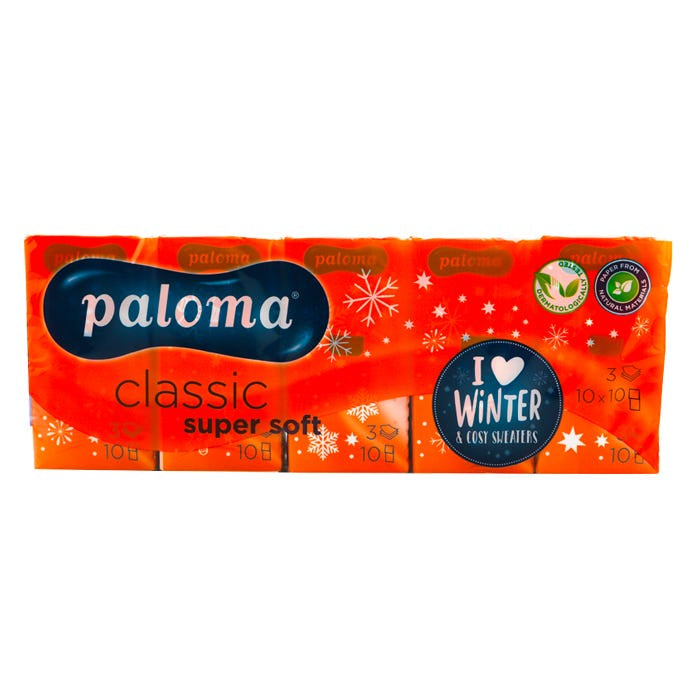 Paloma Pocket Tissues 10pk (5025612103739)