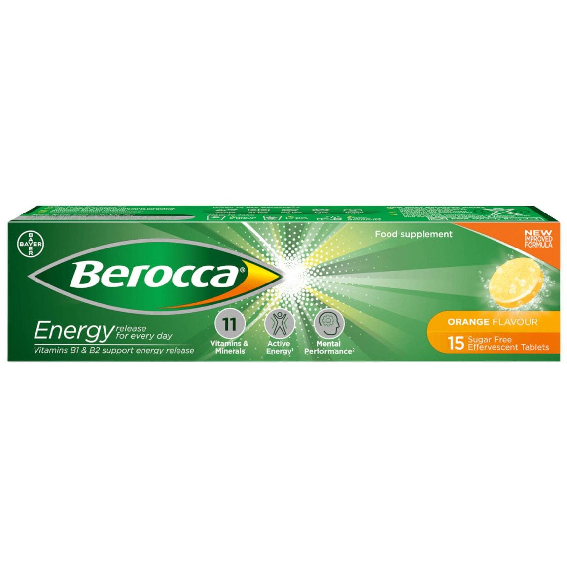 Berocca Effervescent Tablets 15pk (5099693604923)