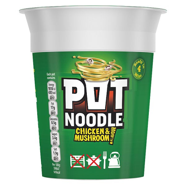 Pot Noodle Chicken & Mushroom 90g (5015797628987)