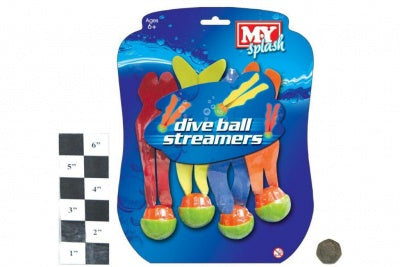 4pc Dive Ball Streamers