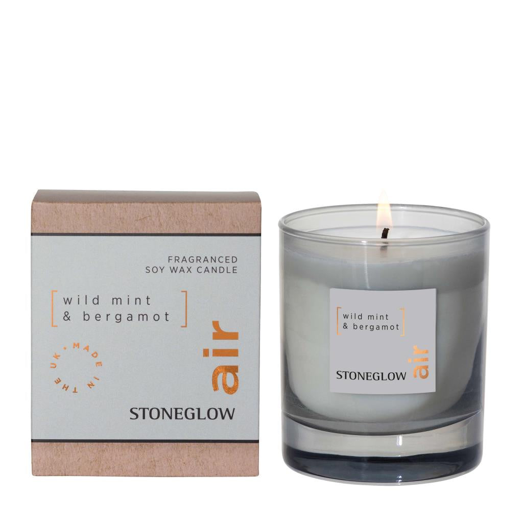 Stoneglow Elements Air Wild Mint & Bergamot Tumbler Candle