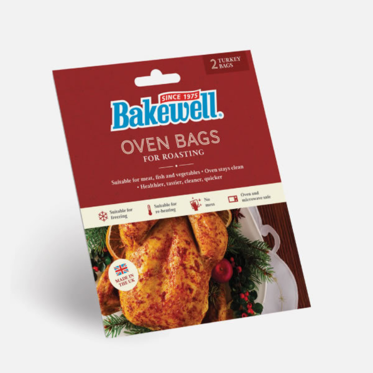 Bakewell Oven Roasting Bags Giant 55 x 60cm 2pk