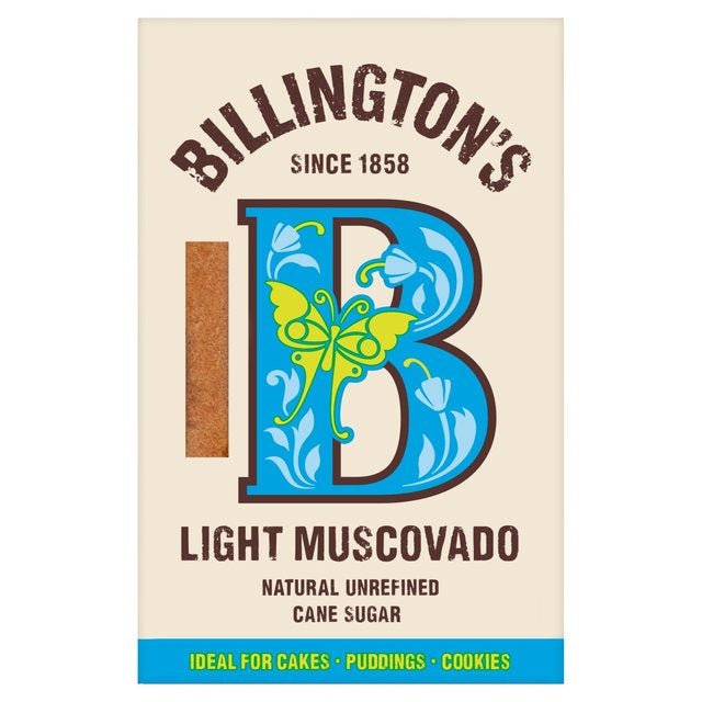 Billingtons Light Muscovado Natural Unrefined Cane Sugar 500g