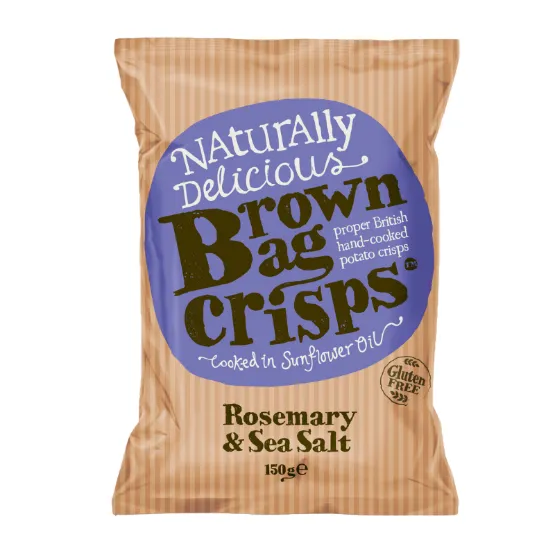 Brown Bag Rosemary & Sea Salt Crisps 150g