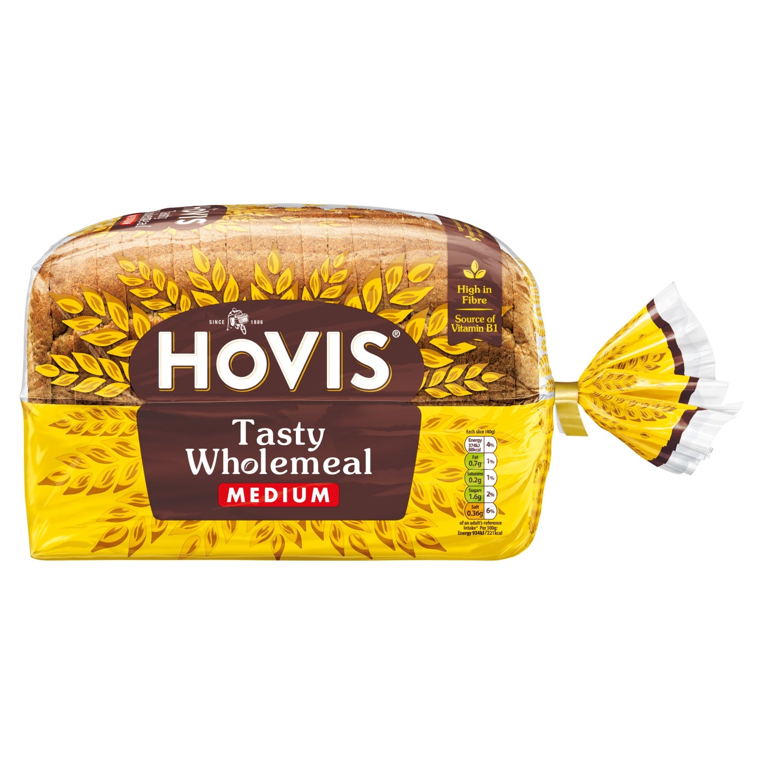 Hovis Wholemeal Medium 800g [339]