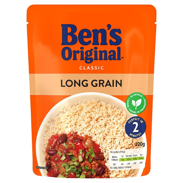 Bens Original Long Grain Rice 220g*