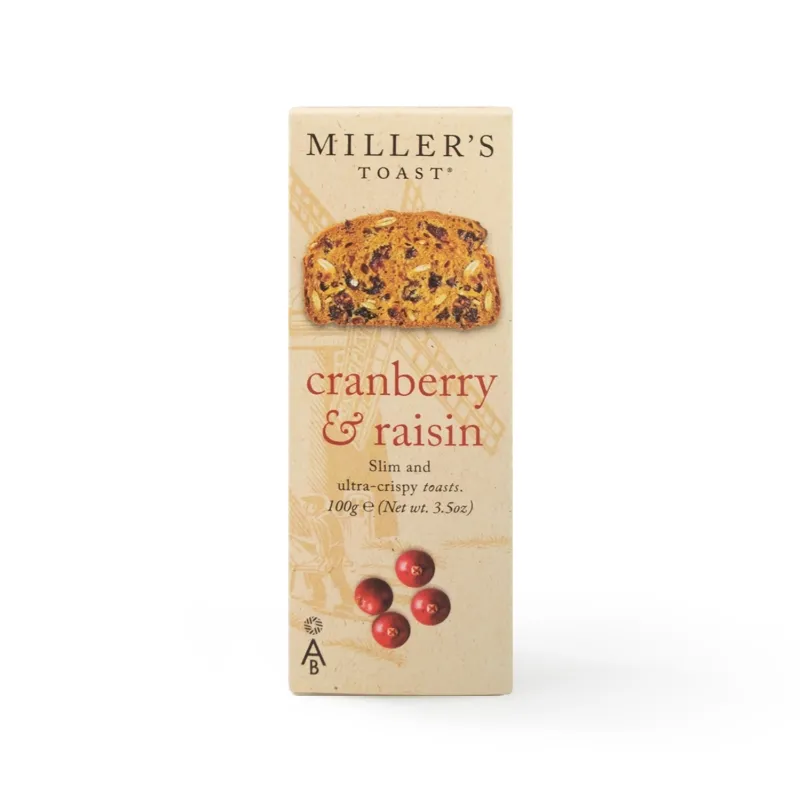 Miller's Toast Cranberry & Raisin 100g