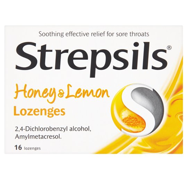 Strepsils Honey & Lemon Lozenges 16pk (5101061177403)