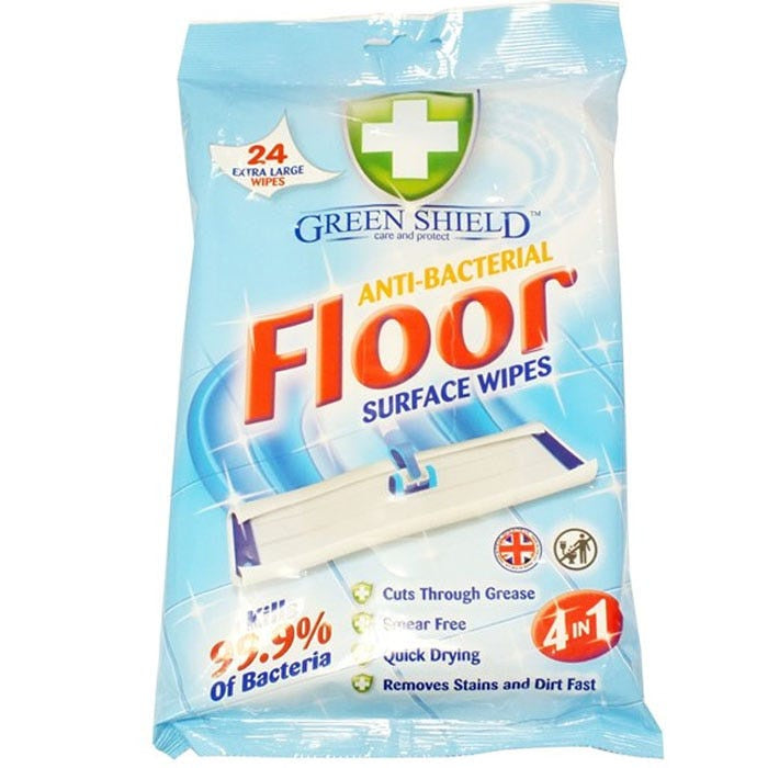 Greenshield Anti Bac Floor Wipes 24pk (5025647591483)
