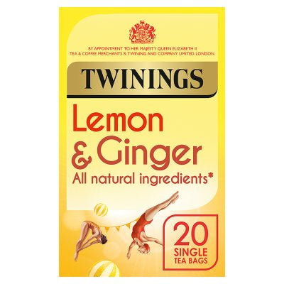 Twinings Lemon & Ginger Teabags 20pk (4973056000059)