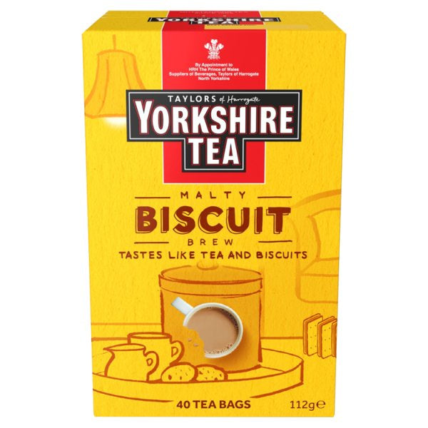 Yorkshire Tea Biscuit Brew Teabags 40pk (4973057081403)