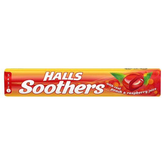 Halls Soothers Peach & Raspberry 45g (5101724532795)