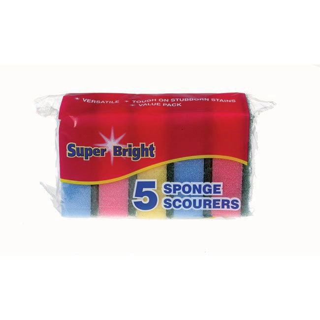 Superbright Sponge Scourer 5pk (4979862437947)