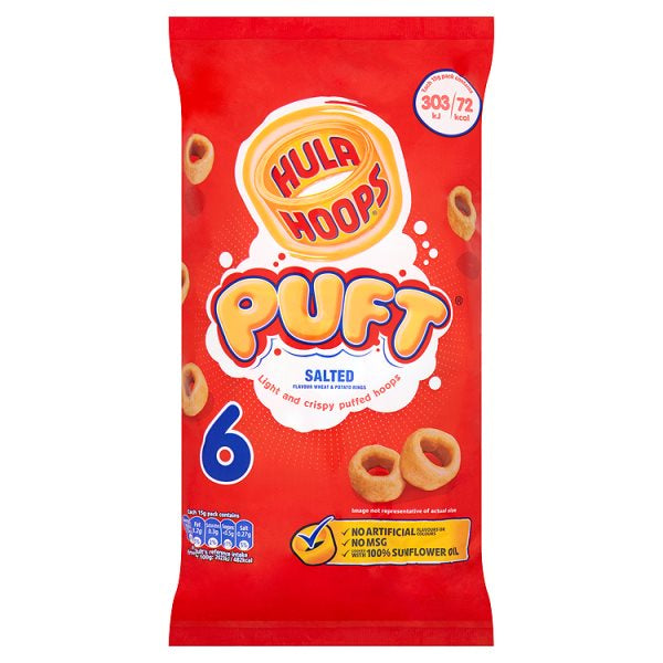 Hula Hoops Puft Salted 6pk (5082966392891)