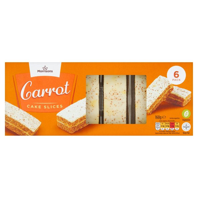 Morrisons 6 Carrot Cake Slices 160g
