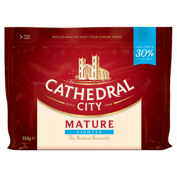 Cathedral City Lighter Mature Cheddar Cheese 350g (4971874320443)