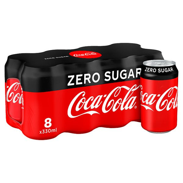 Coca Cola 330ml Zero Cans 8pk (4974442086459)