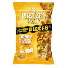 Pretzel Pete Pieces Honey, Mustard & Onion 160g