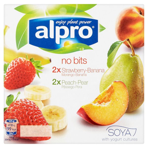 Alpro No Bits Yoghurt 4pk (4971901812795)