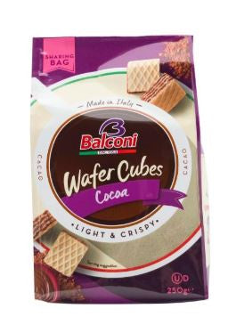 Balconi Wafer Cubes Cocoa 250g (4976591241275)