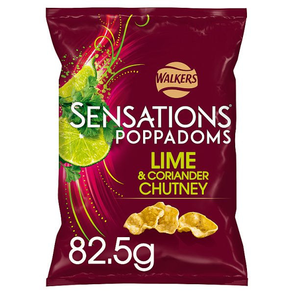 Sensations Poppadoms Lime & Coriander Chutney 82.5g (4979327303739)