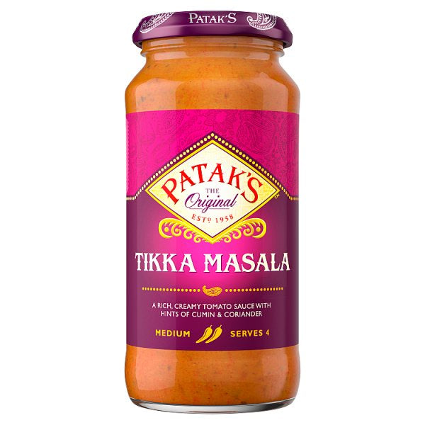 Pataks Tikka Masala Curry Sauce 450g (4979268419643)